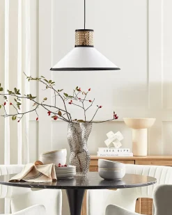 Sale Lampa wisząca MANTUA Rattan Biały Wszystkie Lampy|Lampy Wiszące