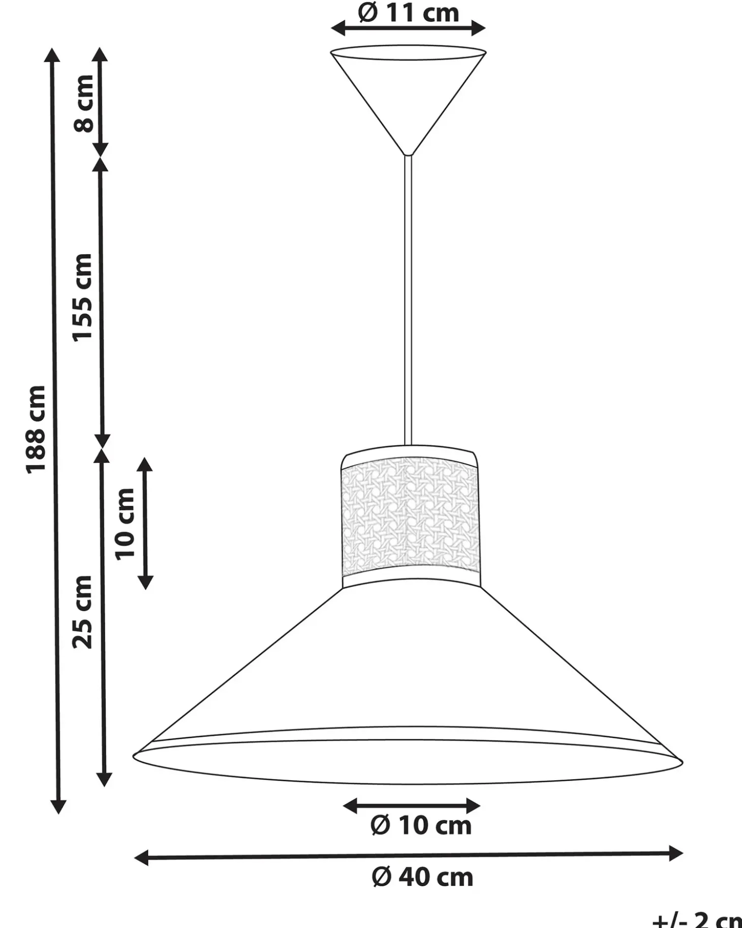 Sale Lampa wisząca MANTUA Rattan Biały Wszystkie Lampy|Lampy Wiszące