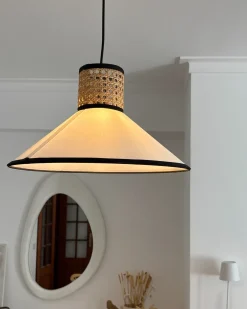 Sale Lampa wisząca MANTUA Rattan Biały Wszystkie Lampy|Lampy Wiszące