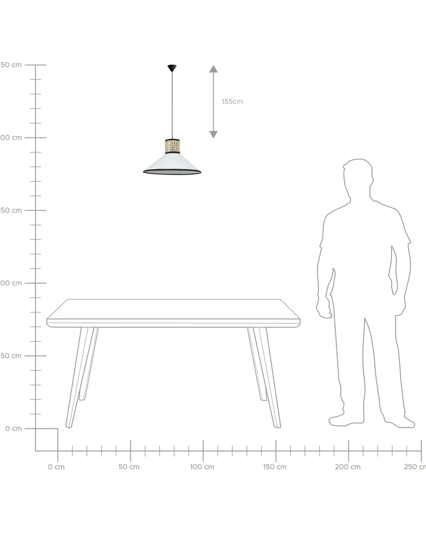 Sale Lampa wisząca MANTUA Rattan Biały Wszystkie Lampy|Lampy Wiszące