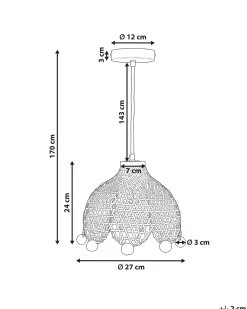 Lampa wisząca MANYAME Rattan Wszystkie Lampy|Lampy Wiszące
