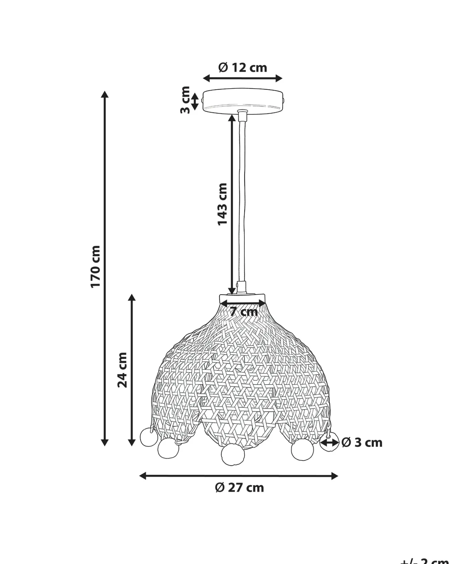 Lampa wisząca MANYAME Rattan Wszystkie Lampy|Lampy Wiszące