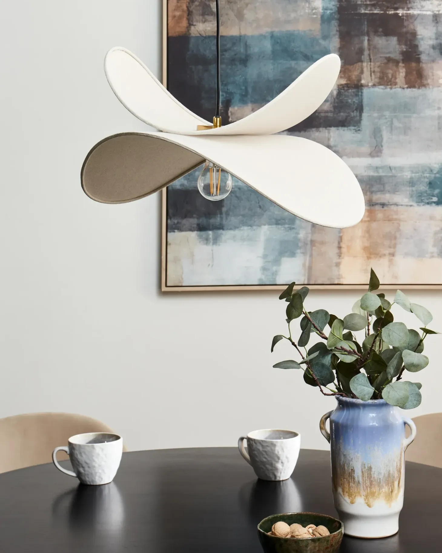 Sale Lampa wisząca MASCOTA Len Beżowy Wszystkie Lampy|Lampy Wiszące