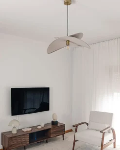 Lampa wisząca MASCOTA Len Jasnoszary Wszystkie Lampy|Lampy Wiszące
