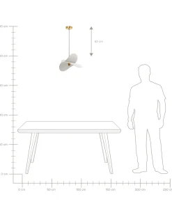 Lampa wisząca MASCOTA Len Jasnoszary Wszystkie Lampy|Lampy Wiszące