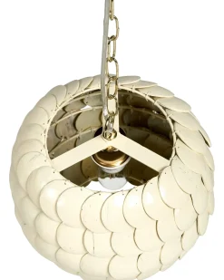 Outlet Lampa wisząca MASKELIYA Skorupa kokosa Beżowy Wszystkie Lampy|Lampy Wiszące