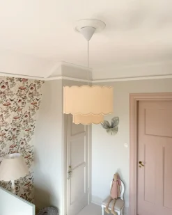 Clearance Lampa wisząca MECUMBURA Metal Biały/ beżowy Wszystkie Lampy|Lampy Wiszące