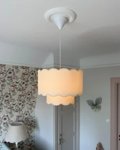 Clearance Lampa wisząca MECUMBURA Metal Biały/ beżowy Wszystkie Lampy|Lampy Wiszące