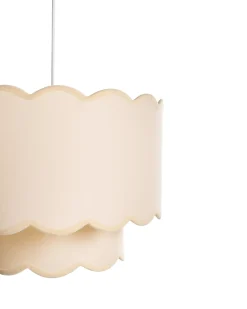 Clearance Lampa wisząca MECUMBURA Metal Biały/ beżowy Wszystkie Lampy|Lampy Wiszące