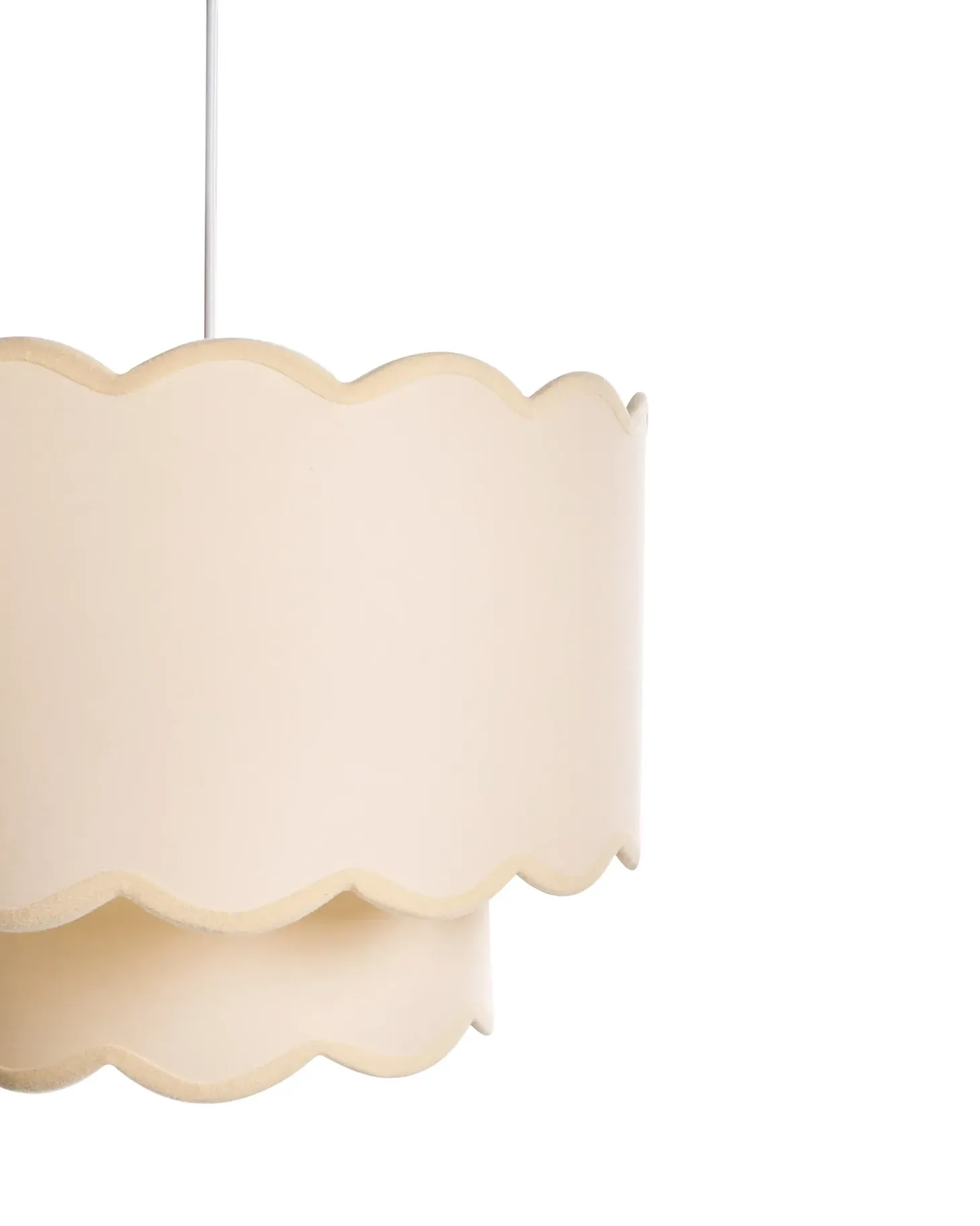 Clearance Lampa wisząca MECUMBURA Metal Biały/ beżowy Wszystkie Lampy|Lampy Wiszące