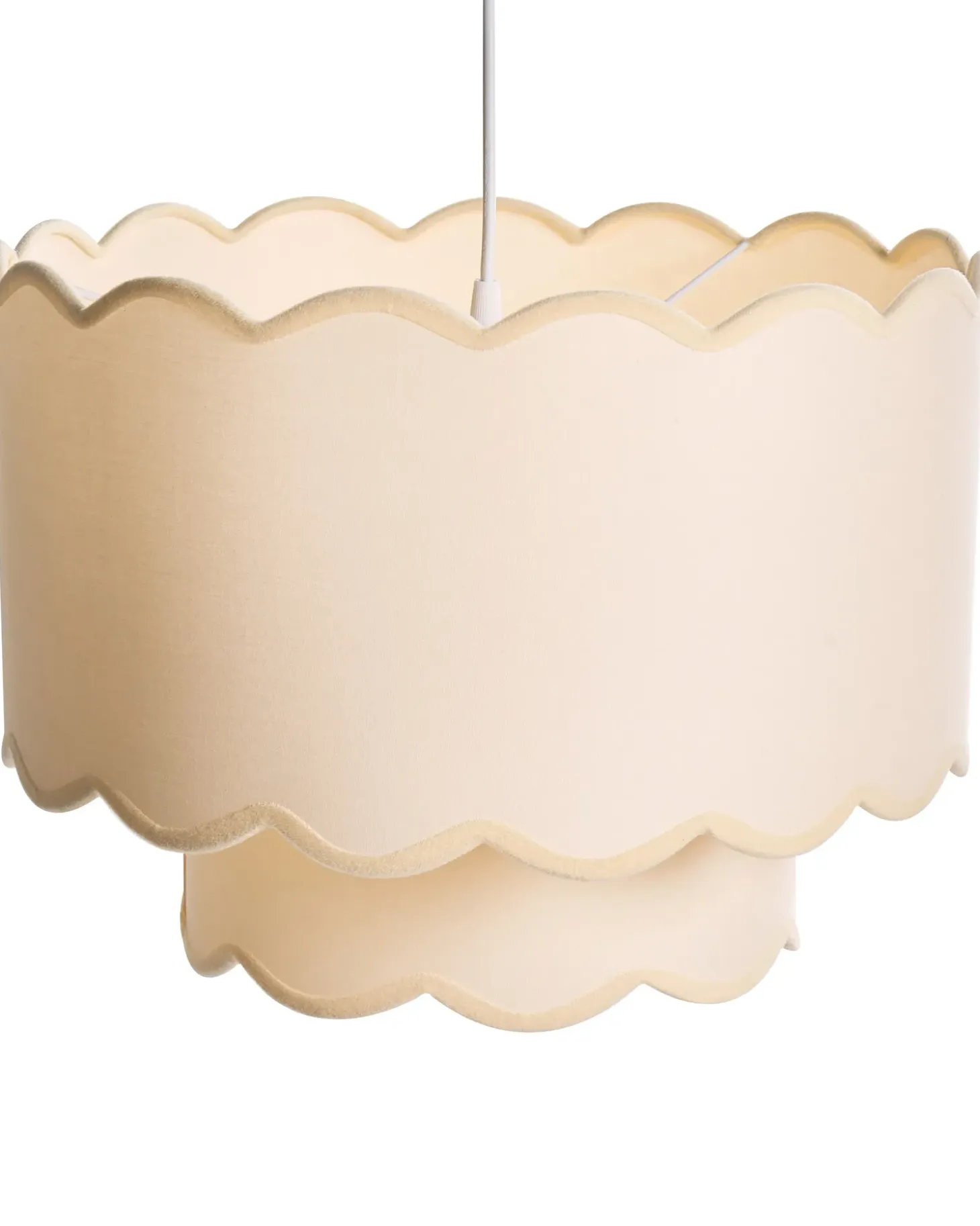 Clearance Lampa wisząca MECUMBURA Metal Biały/ beżowy Wszystkie Lampy|Lampy Wiszące