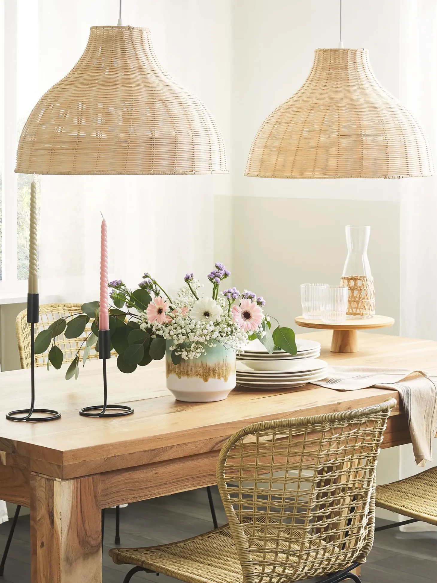 Best Lampa wisząca MILLIAN Rattan Jasnobrązowy Wszystkie Lampy|Lampy Wiszące
