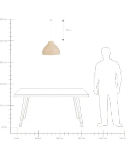 Best Lampa wisząca MILLIAN Rattan Jasnobrązowy Wszystkie Lampy|Lampy Wiszące