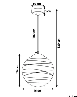New Lampa wisząca MIRNA Szkło Wszystkie Lampy|Lampy Wiszące