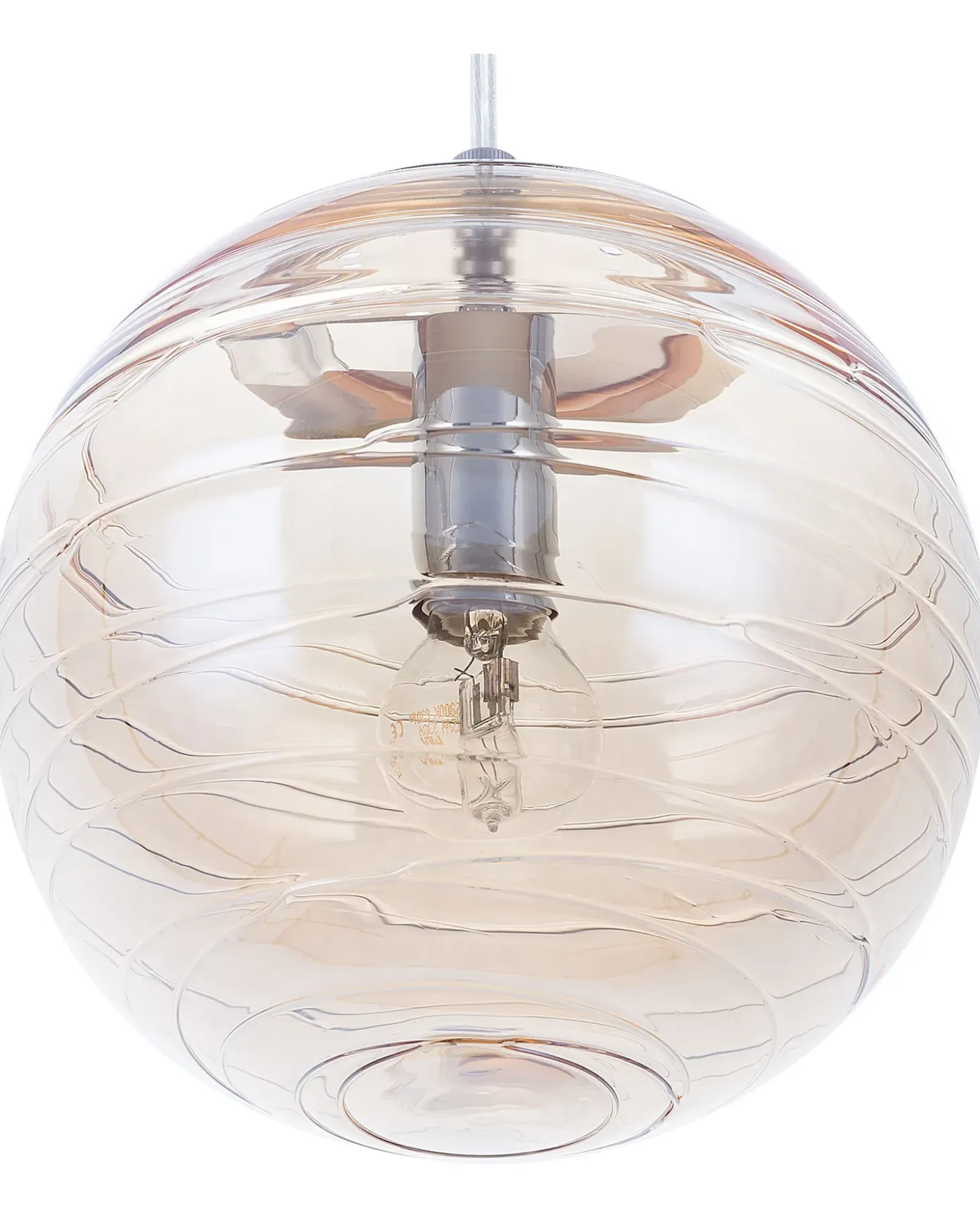 Online Lampa wisząca MIRNA Szkło Złoty Wszystkie Lampy|Lampy Wiszące