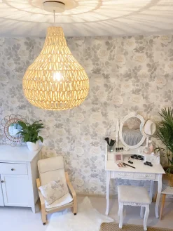 Clearance Lampa wisząca MOLOPO Papierowa plecionka Piaskowy Wszystkie Lampy|Lampy Wiszące