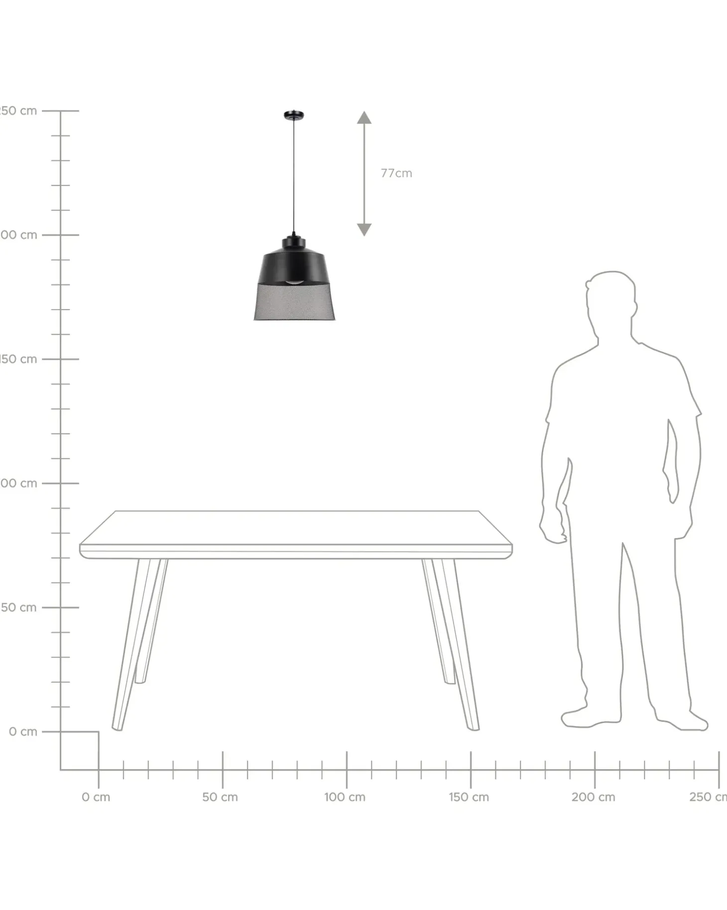 Lampa wisząca MUGA Metal Czarny Wszystkie Lampy|Lampy Wiszące