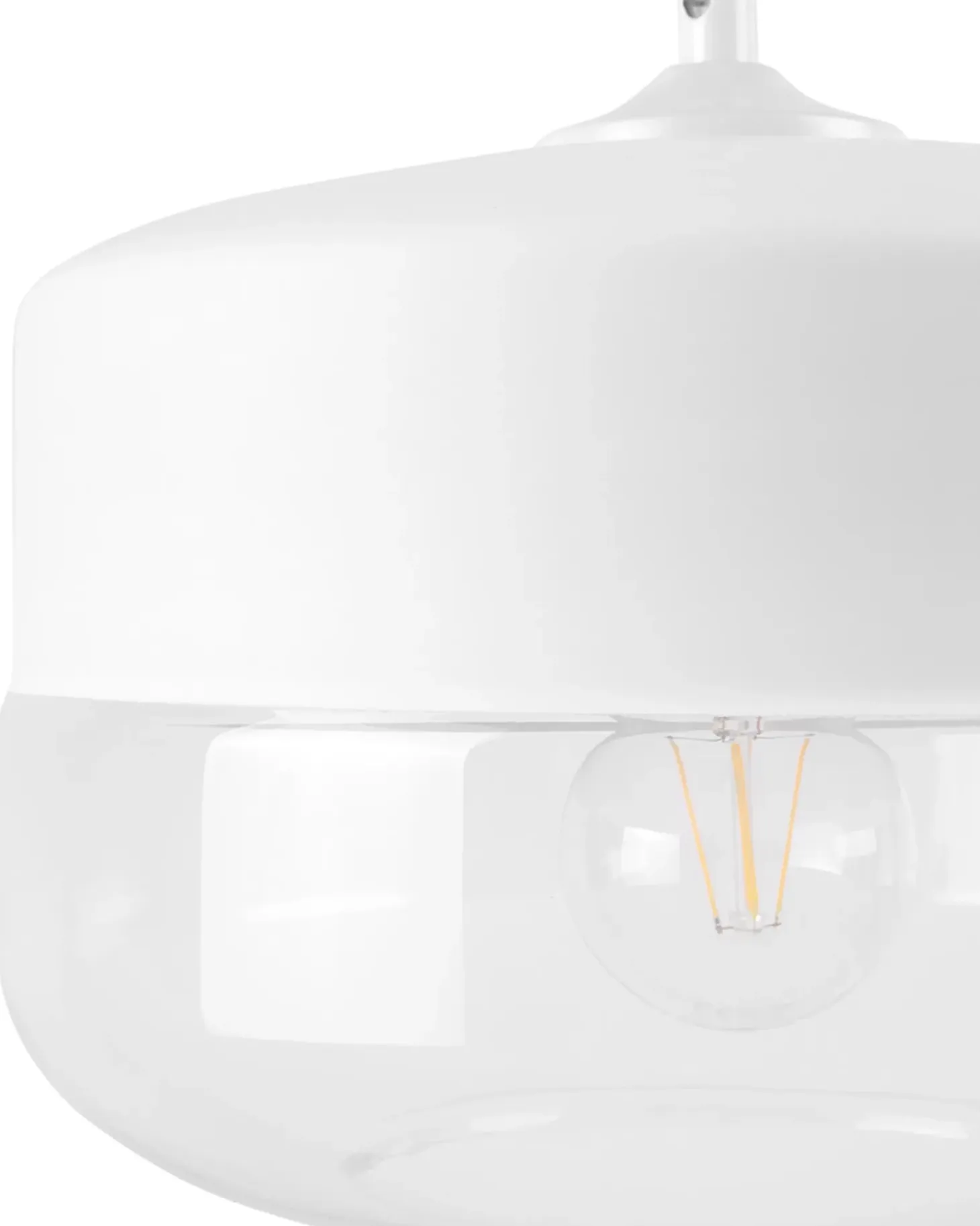 Hot Lampa wisząca MURRAY Szkło Biały Wszystkie Lampy|Lampy Wiszące