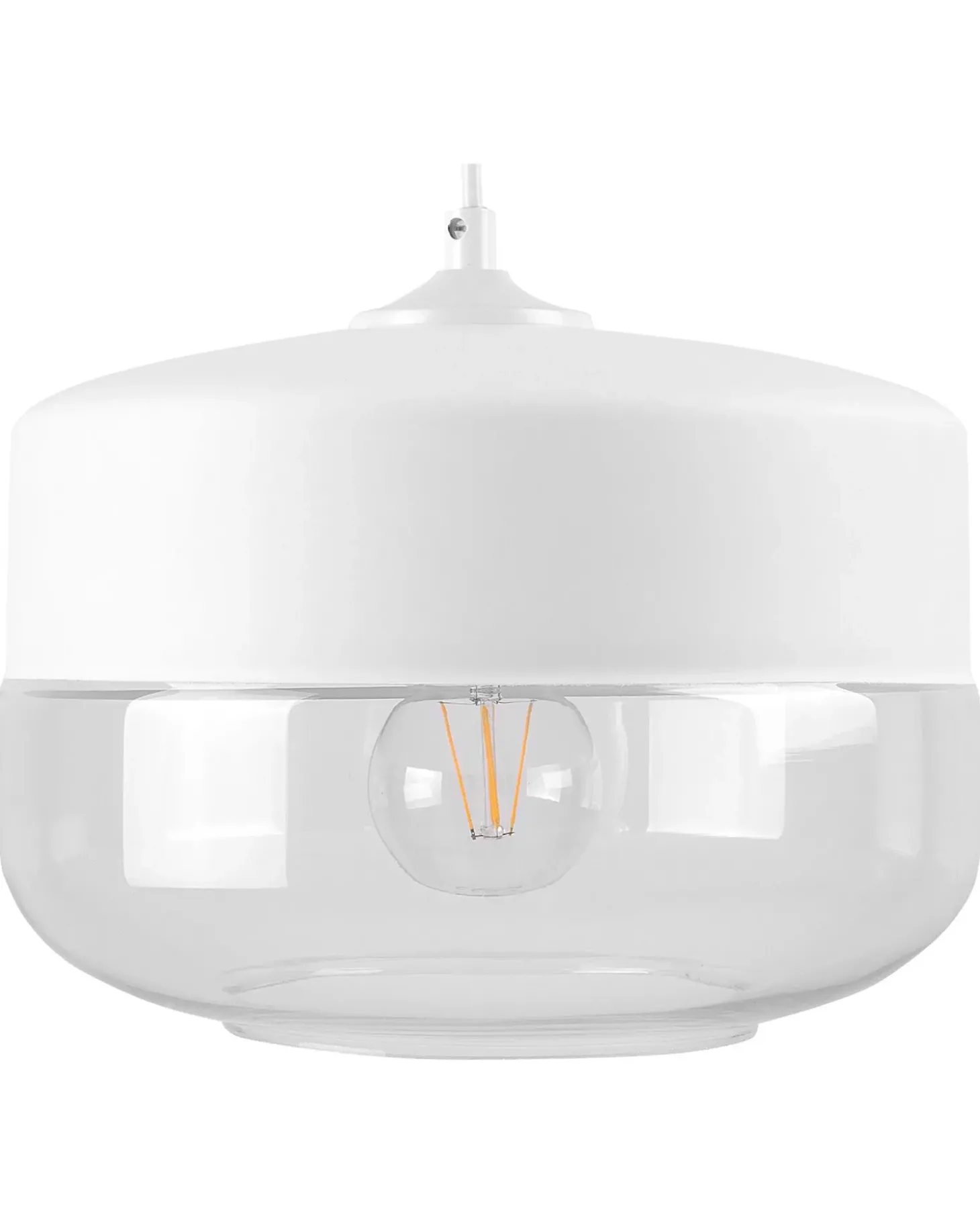 Hot Lampa wisząca MURRAY Szkło Biały Wszystkie Lampy|Lampy Wiszące