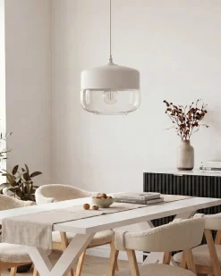 Hot Lampa wisząca MURRAY Szkło Biały Wszystkie Lampy|Lampy Wiszące