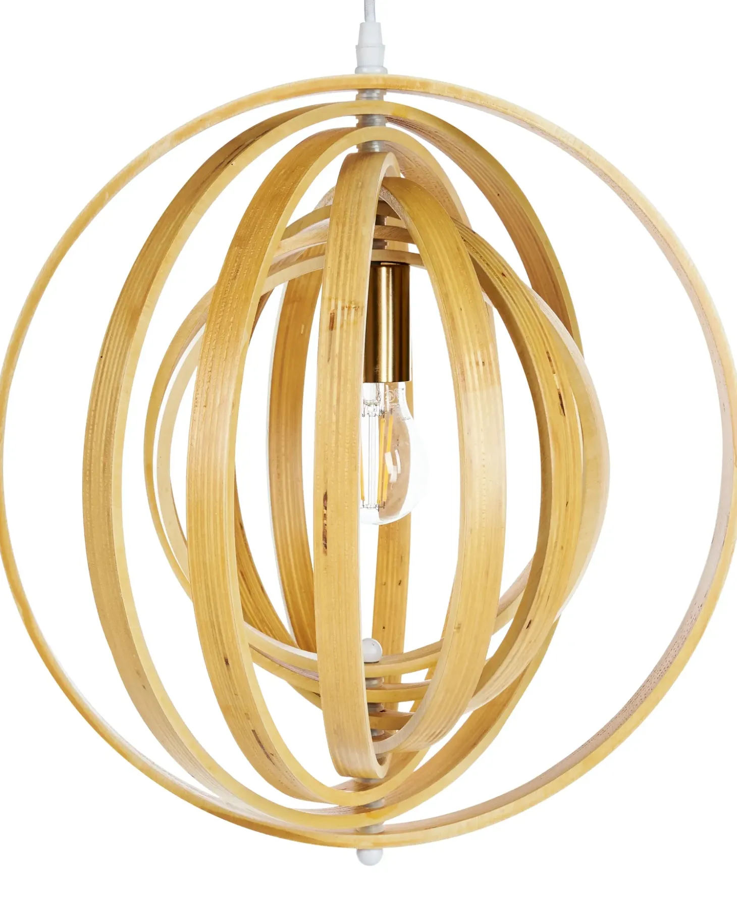 Hot Lampa wisząca MURRELL Drewno topolowe Jasnobrązowy Wszystkie Lampy|Lampy Wiszące