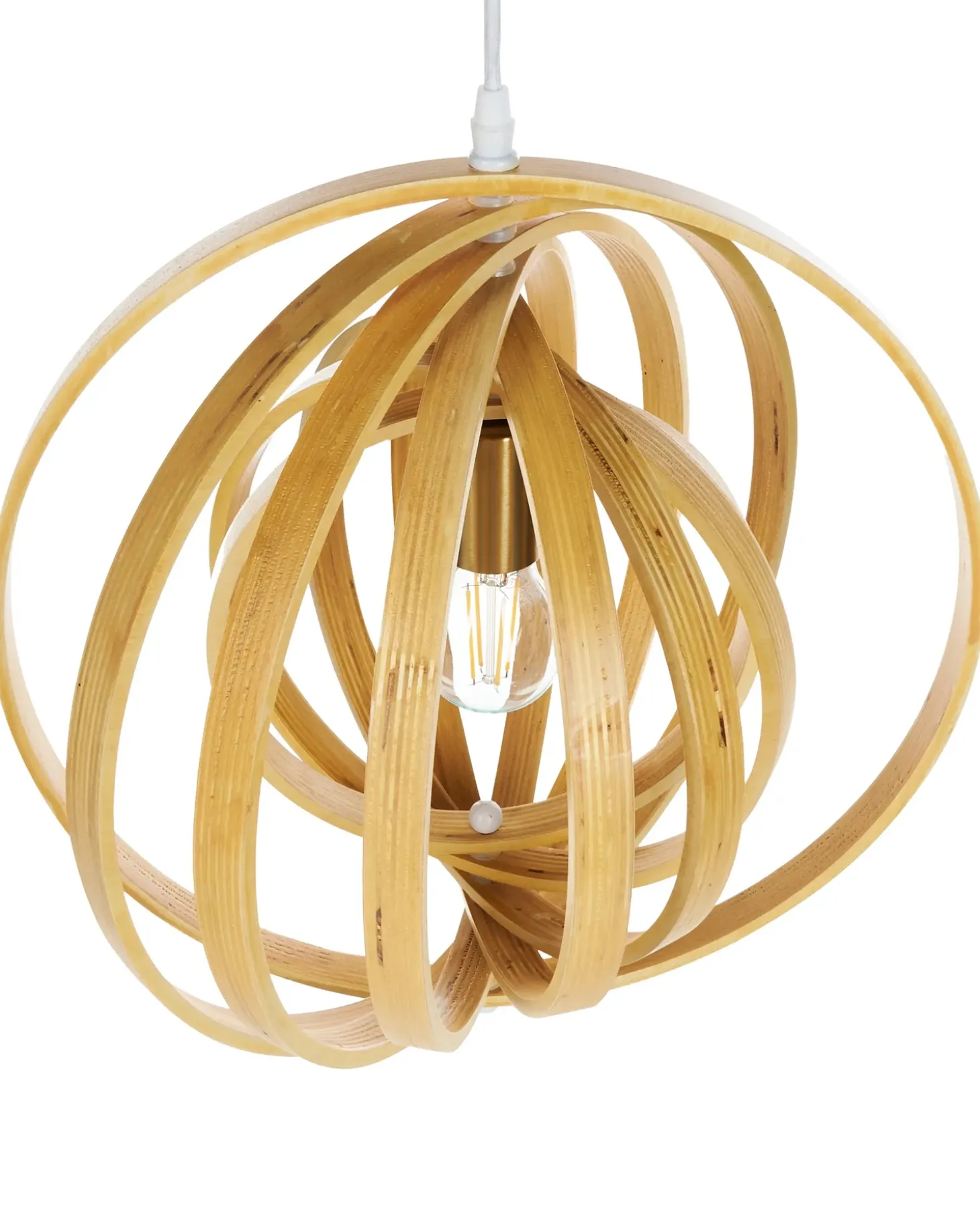 Hot Lampa wisząca MURRELL Drewno topolowe Jasnobrązowy Wszystkie Lampy|Lampy Wiszące