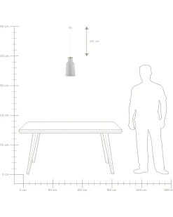 Outlet Lampa wisząca NEVA Metal Biały Wszystkie Lampy|Lampy Wiszące