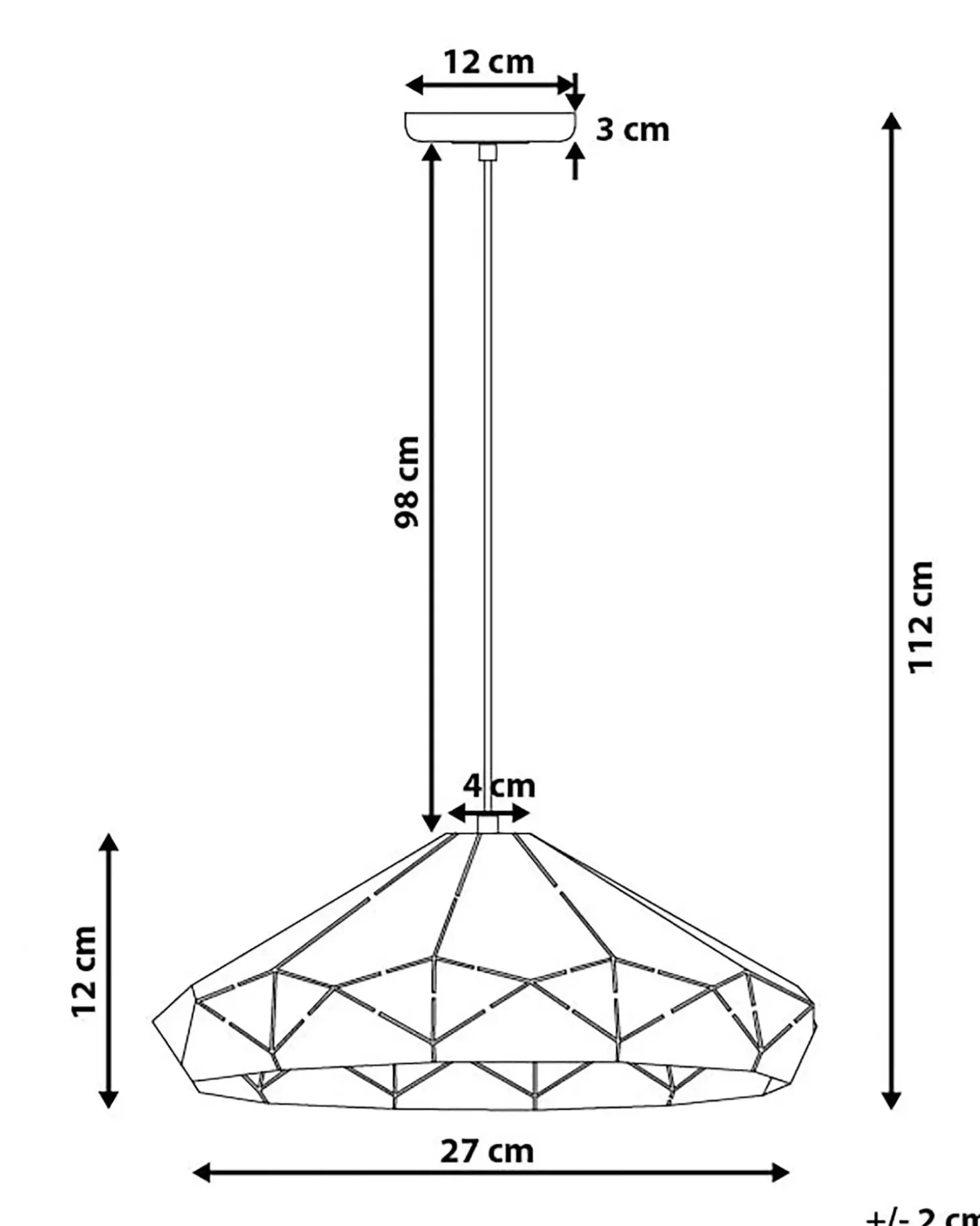 Clearance Lampa wisząca NEVOLA Metal Wszystkie Lampy|Lampy Wiszące