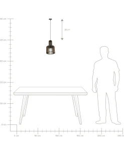 Clearance Lampa wisząca NIARI Ciemnobrązowy Wszystkie Lampy|Lampy Wiszące