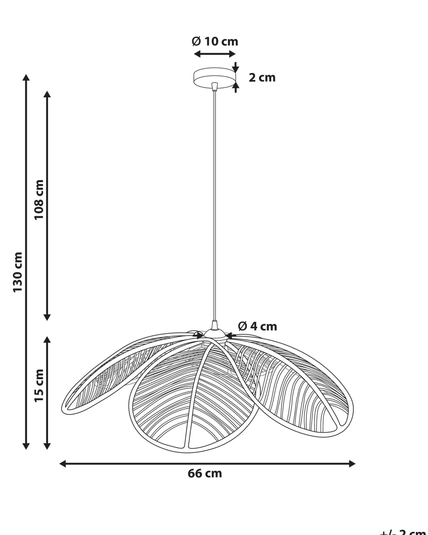 Discount Lampa wisząca NIGUA Rattan Wszystkie Lampy|Lampy Wiszące