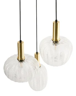 New Lampa wisząca NJORO Szkło Przezroczysty Wszystkie Lampy|Lampy Wiszące