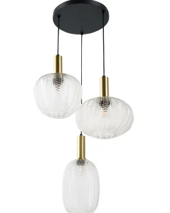 New Lampa wisząca NJORO Szkło Przezroczysty Wszystkie Lampy|Lampy Wiszące