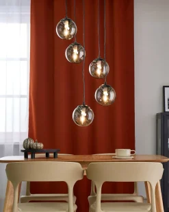 Clearance Lampa wisząca NOEL Szkło Czarny Wszystkie Lampy|Lampy Wiszące