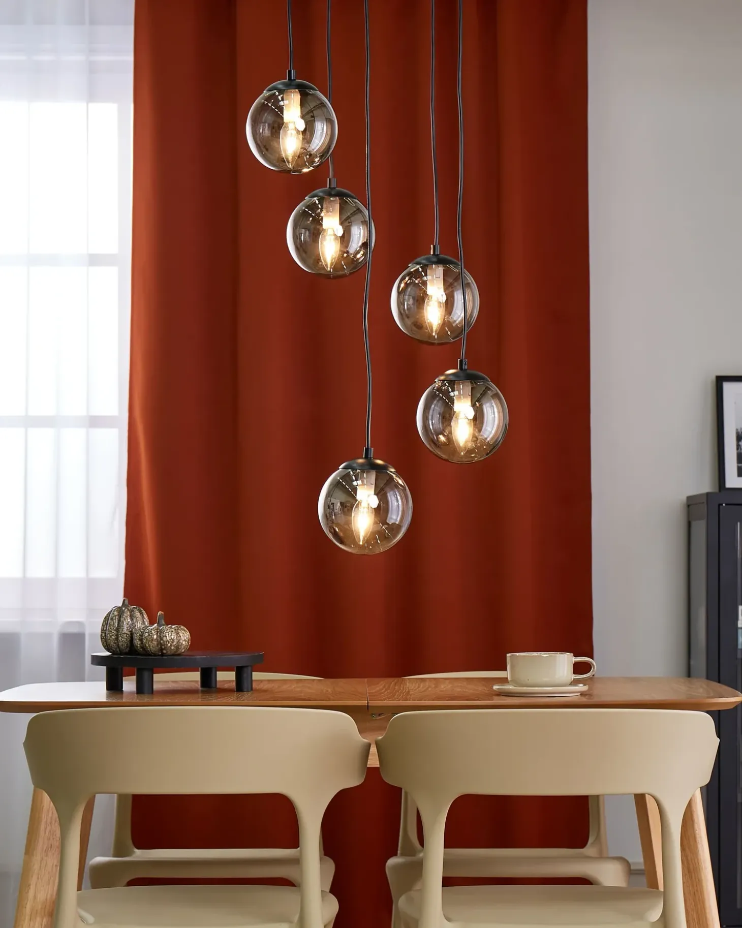Clearance Lampa wisząca NOEL Szkło Czarny Wszystkie Lampy|Lampy Wiszące