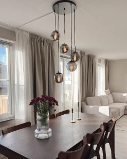 Clearance Lampa wisząca NOEL Szkło Czarny Wszystkie Lampy|Lampy Wiszące