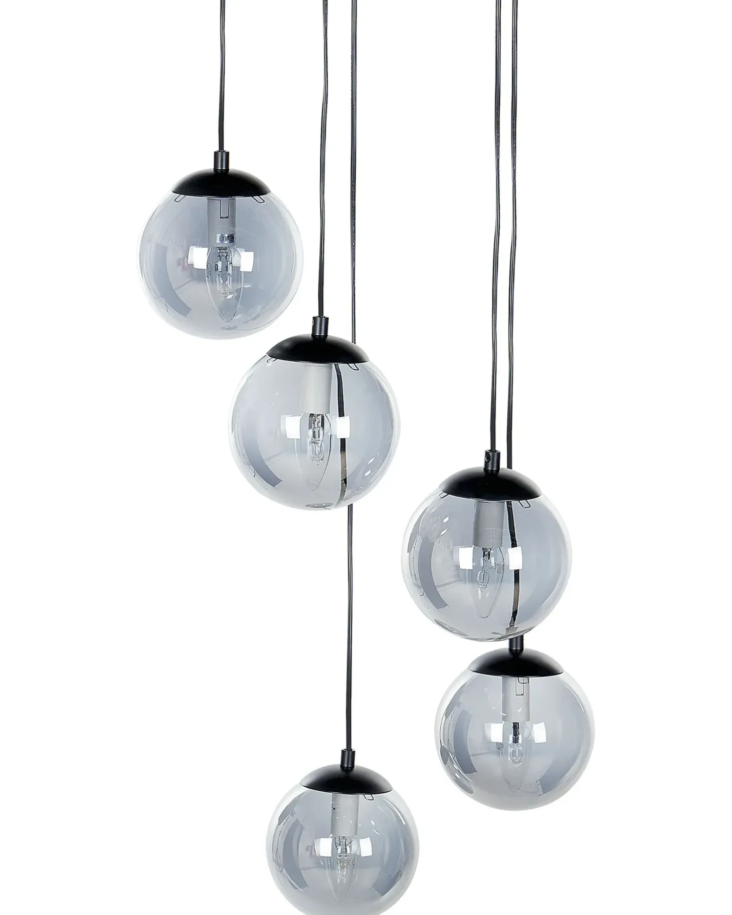 Clearance Lampa wisząca NOEL Szkło Czarny Wszystkie Lampy|Lampy Wiszące