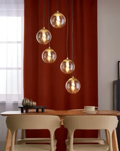 Hot Lampa wisząca NOEL Szkło Złoty Wszystkie Lampy|Lampy Wiszące