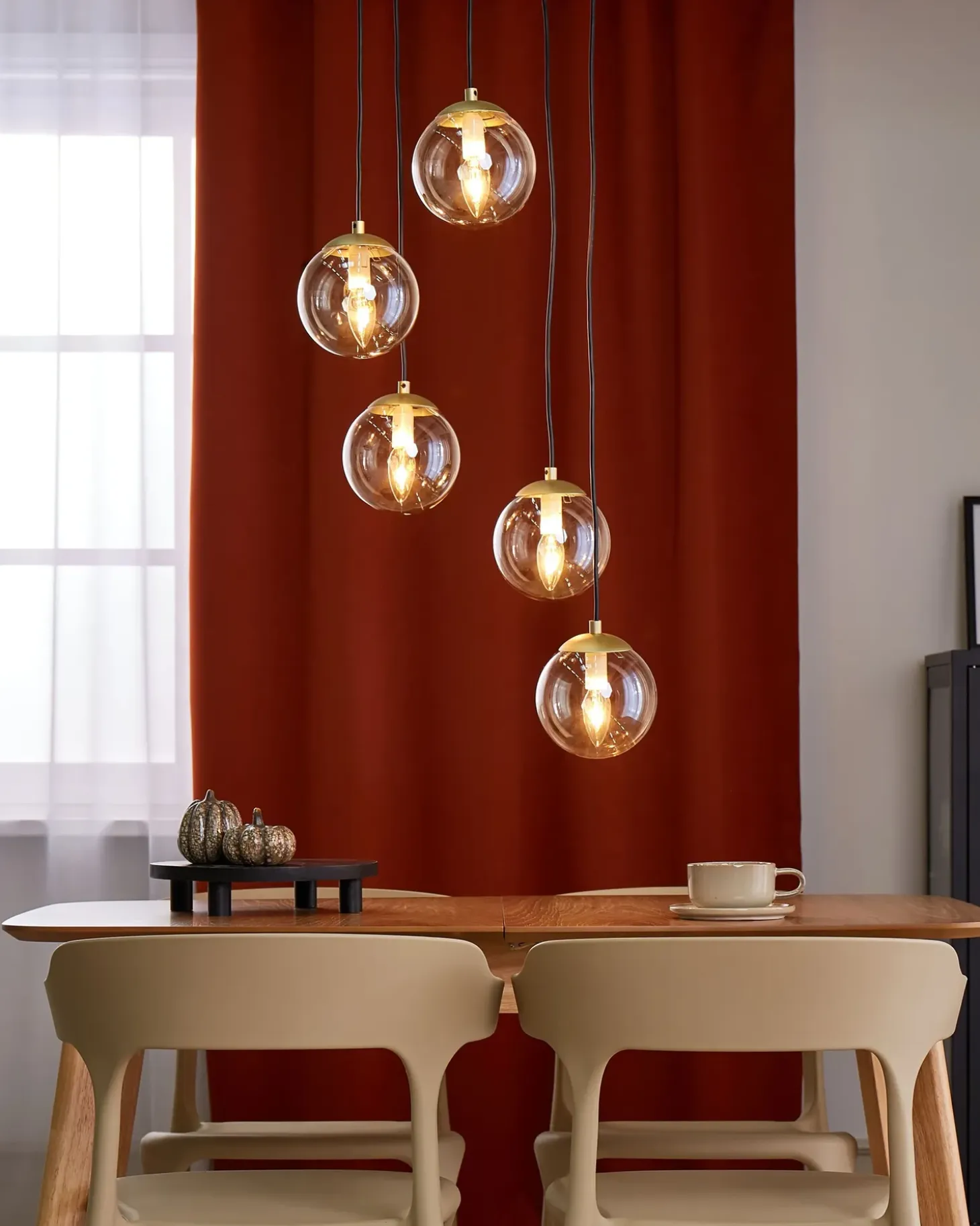 Hot Lampa wisząca NOEL Szkło Złoty Wszystkie Lampy|Lampy Wiszące