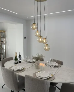 Hot Lampa wisząca NOEL Szkło Złoty Wszystkie Lampy|Lampy Wiszące