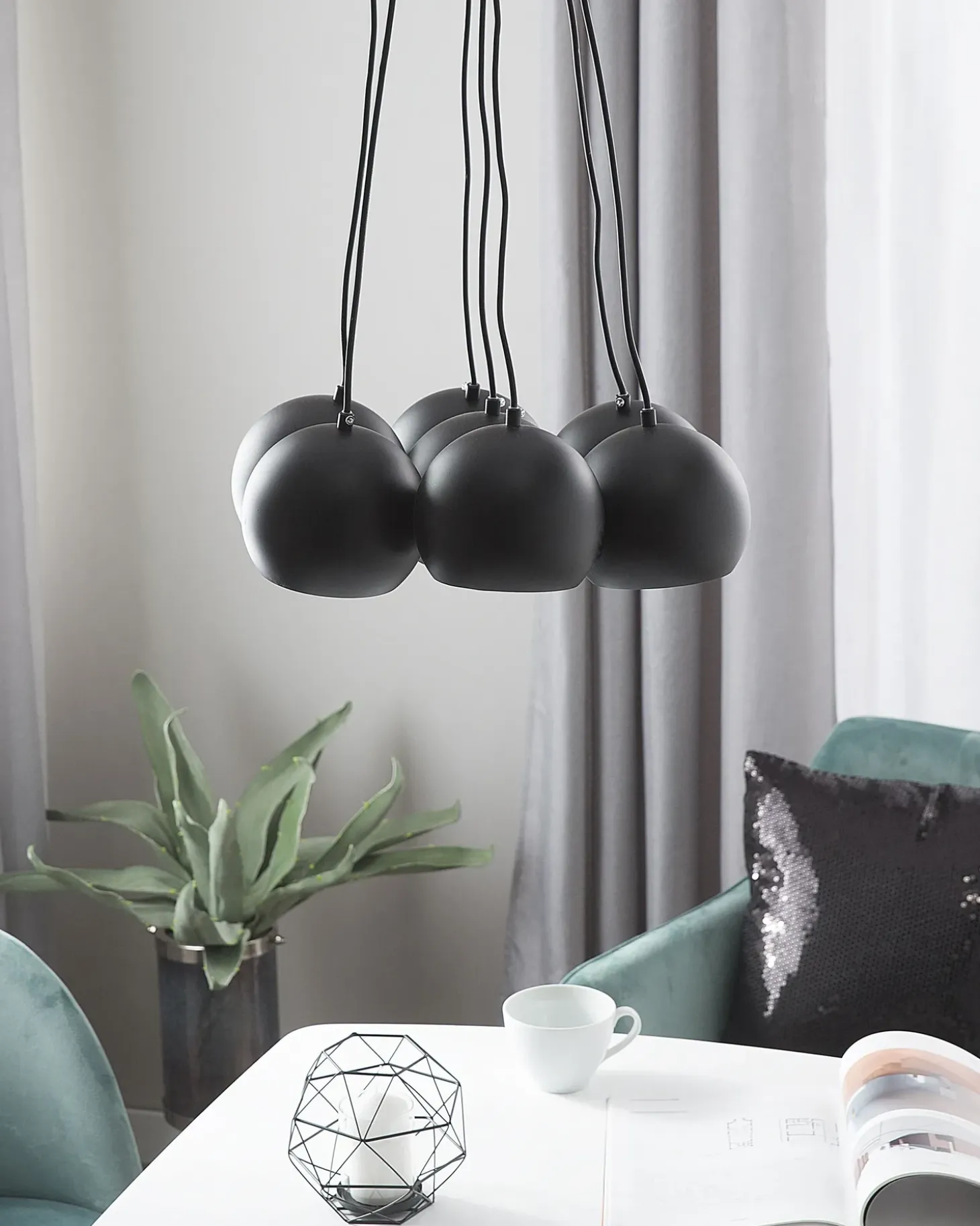 Hot Lampa wisząca OLZA Metal Czarny Wszystkie Lampy|Lampy Wiszące