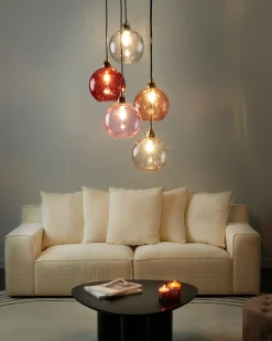 Clearance Lampa wisząca PABELLON Szkło Czerwony Wszystkie Lampy|Lampy Wiszące