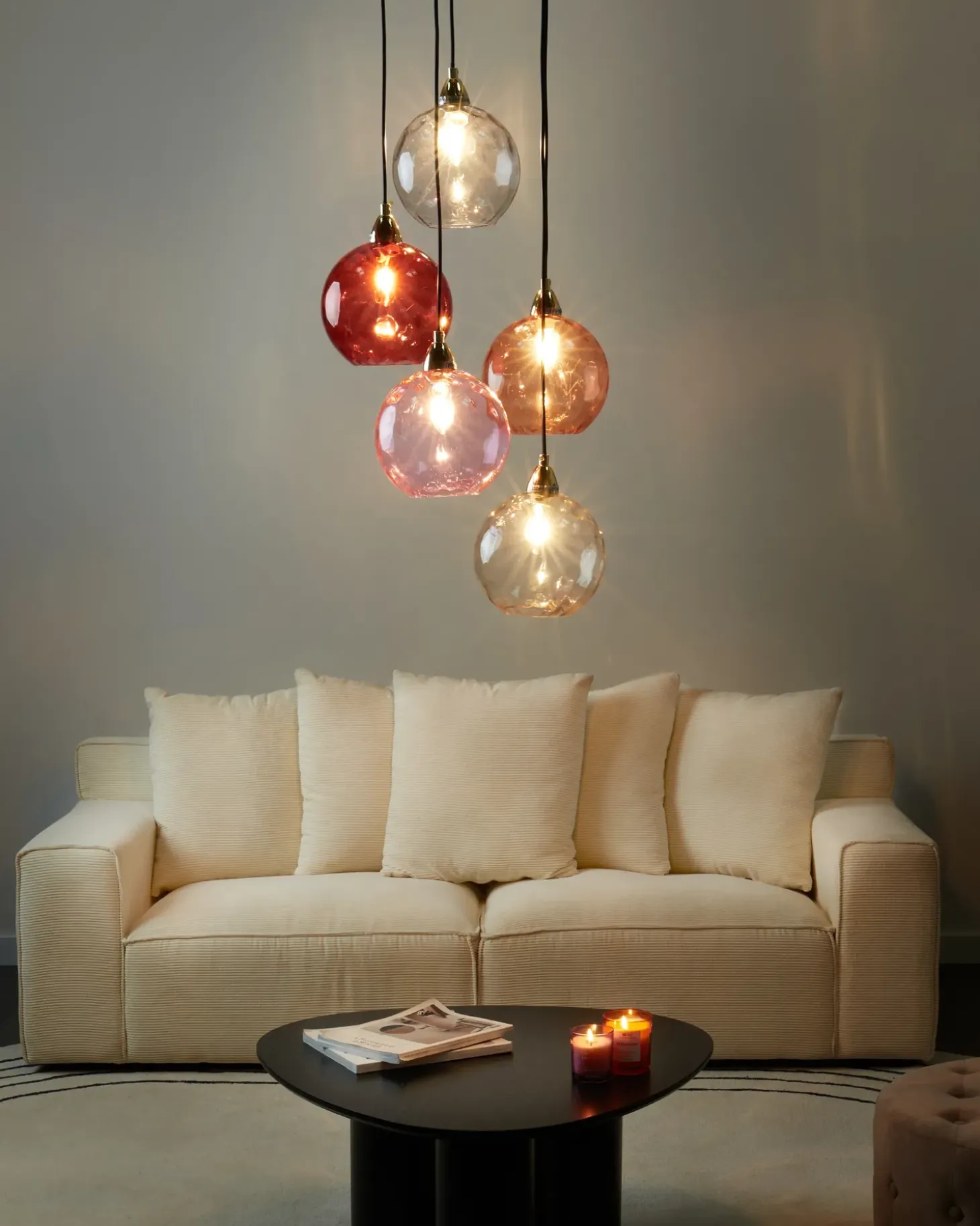 Clearance Lampa wisząca PABELLON Szkło Czerwony Wszystkie Lampy|Lampy Wiszące