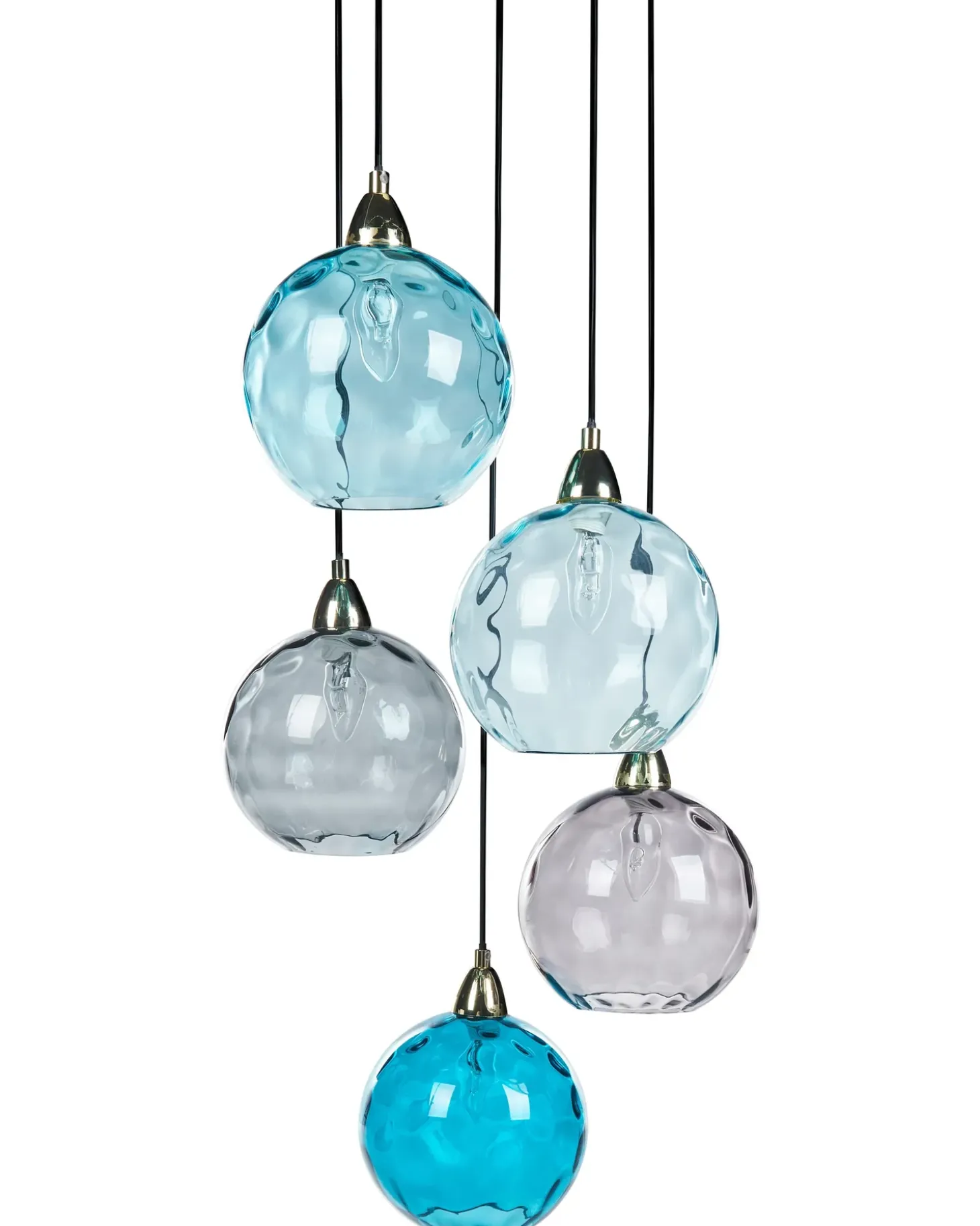 Sale Lampa wisząca PABELLON Szkło Niebieski Wszystkie Lampy|Lampy Wiszące
