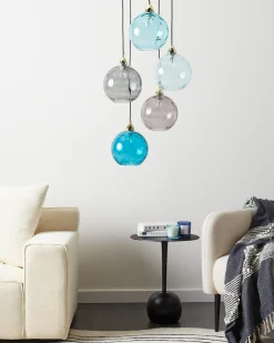 Sale Lampa wisząca PABELLON Szkło Niebieski Wszystkie Lampy|Lampy Wiszące
