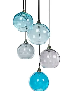 Sale Lampa wisząca PABELLON Szkło Niebieski Wszystkie Lampy|Lampy Wiszące