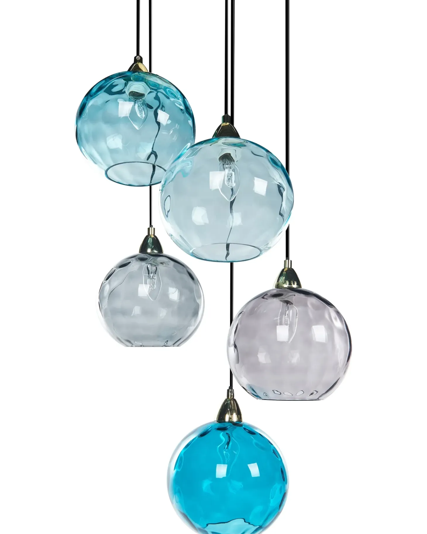 Sale Lampa wisząca PABELLON Szkło Niebieski Wszystkie Lampy|Lampy Wiszące