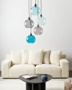 Sale Lampa wisząca PABELLON Szkło Niebieski Wszystkie Lampy|Lampy Wiszące