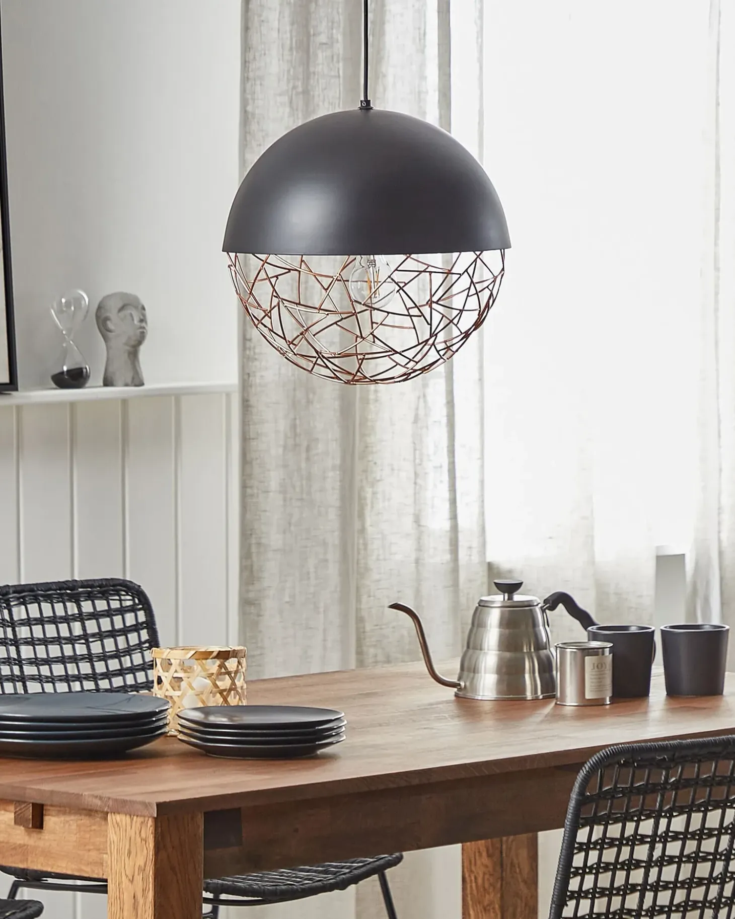 Discount Lampa wisząca PADMA Metal Czarny Wszystkie Lampy|Lampy Wiszące