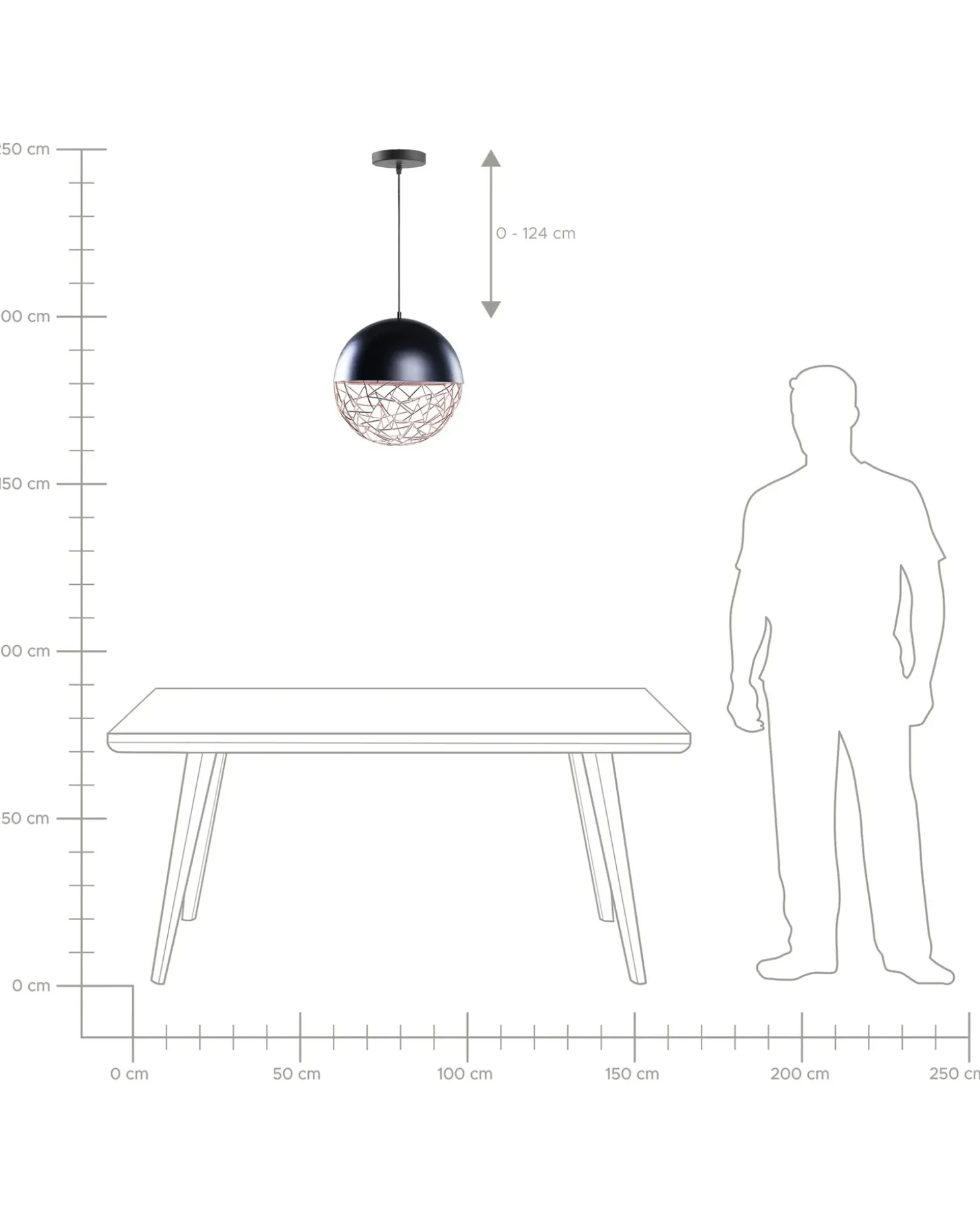 Discount Lampa wisząca PADMA Metal Czarny Wszystkie Lampy|Lampy Wiszące