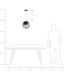 Discount Lampa wisząca PADMA Metal Wszystkie Lampy|Lampy Wiszące